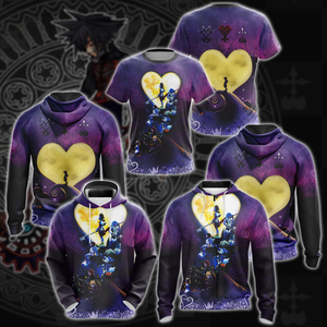 Kingdom Hearts Video Game 3D All Over Print T-shirt Tank Top Zip Hoodie Pullover Hoodie Hawaiian Shirt Beach Shorts Jogger   