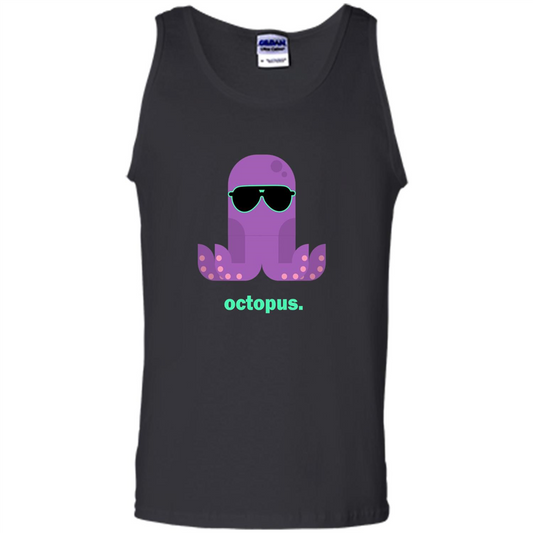 Sunglasses Hipster Squid T-shirt Sea Animals Octopus T-Shirt Black