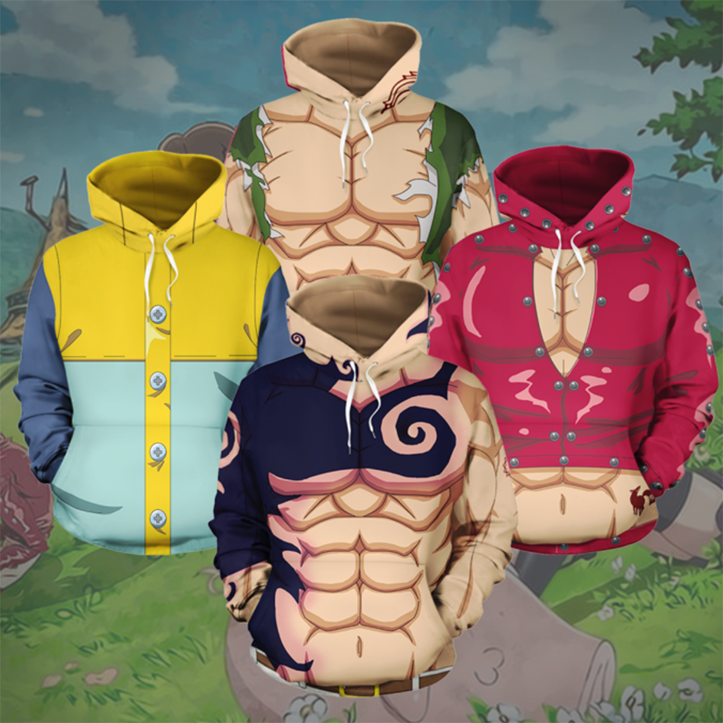 The Seven Deadly Sins Ban Cosplay 3D Hoodie WackyTee