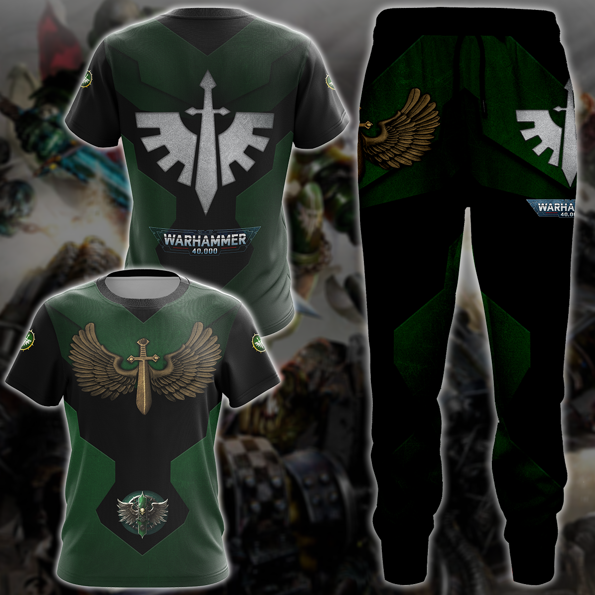 Warhammer 40K Dark Angels Video Game All-Over T-shirt Hoodie Tank Top -  WackyTee