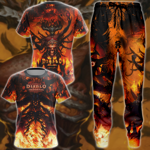 Diablo Immortal Video Game 3D All Over Print T-shirt Tank Top Zip Hoodie Pullover Hoodie Hawaiian Shirt Beach Shorts Jogger   