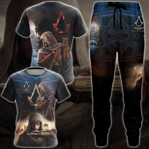 Assassin's Creed Mirage Video Game 3D All Over Print T-shirt Tank Top Zip Hoodie Pullover Hoodie Hawaiian Shirt Beach Shorts Jogger   