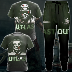 Outlast Video Game 3D All Over Print T-shirt Tank Top Zip Hoodie Pullover Hoodie Hawaiian Shirt Beach Shorts Jogger   