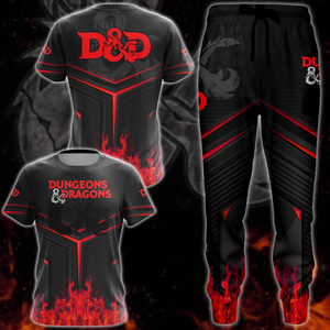 Dungeons And Dragons Video Game 3D All Over Print T-shirt Tank Top Zip Hoodie Pullover Hoodie Hawaiian Shirt Beach Shorts Jogger   