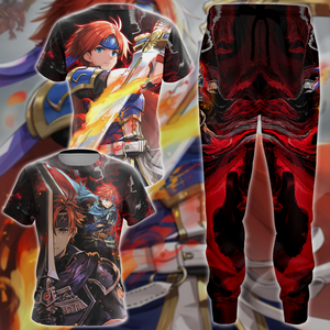 Fire Emblem Roy Video Game 3D All Over Print T-shirt Tank Top Zip Hoodie Pullover Hoodie Hawaiian Shirt Beach Shorts Jogger   