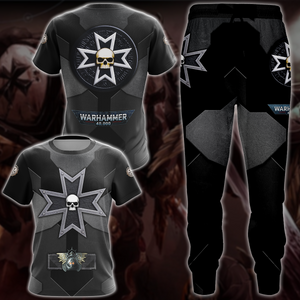 Warhammer 40K Black Templars Video Game All-Over T-shirt Hoodie Tank Top Hawaiian Shirt Beach Shorts Joggers   