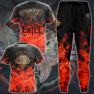Path Of Exile Video Game 3D All Over Print T-shirt Tank Top Zip Hoodie Pullover Hoodie Hawaiian Shirt Beach Shorts Jogger   