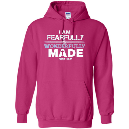 Christian T-shirt I Am Fearfully And Wonderfully Made Heliconia