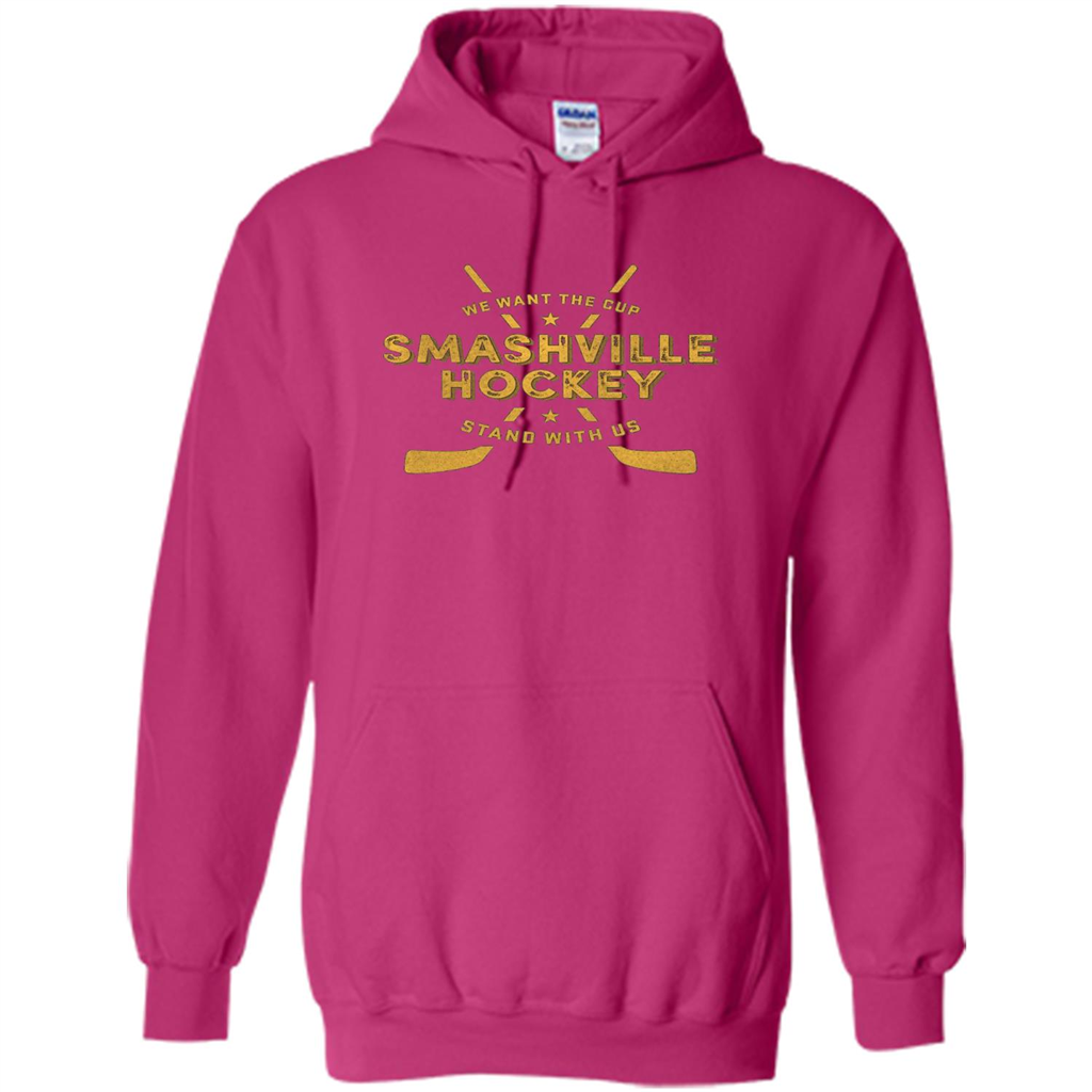 Smashville Hockey T-shirt We Want The Cup Heliconia