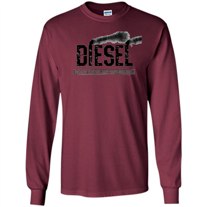 Diesel Rolling Coal T-Shirt Black Smoke Lifted Truck T-Shirt Maroon