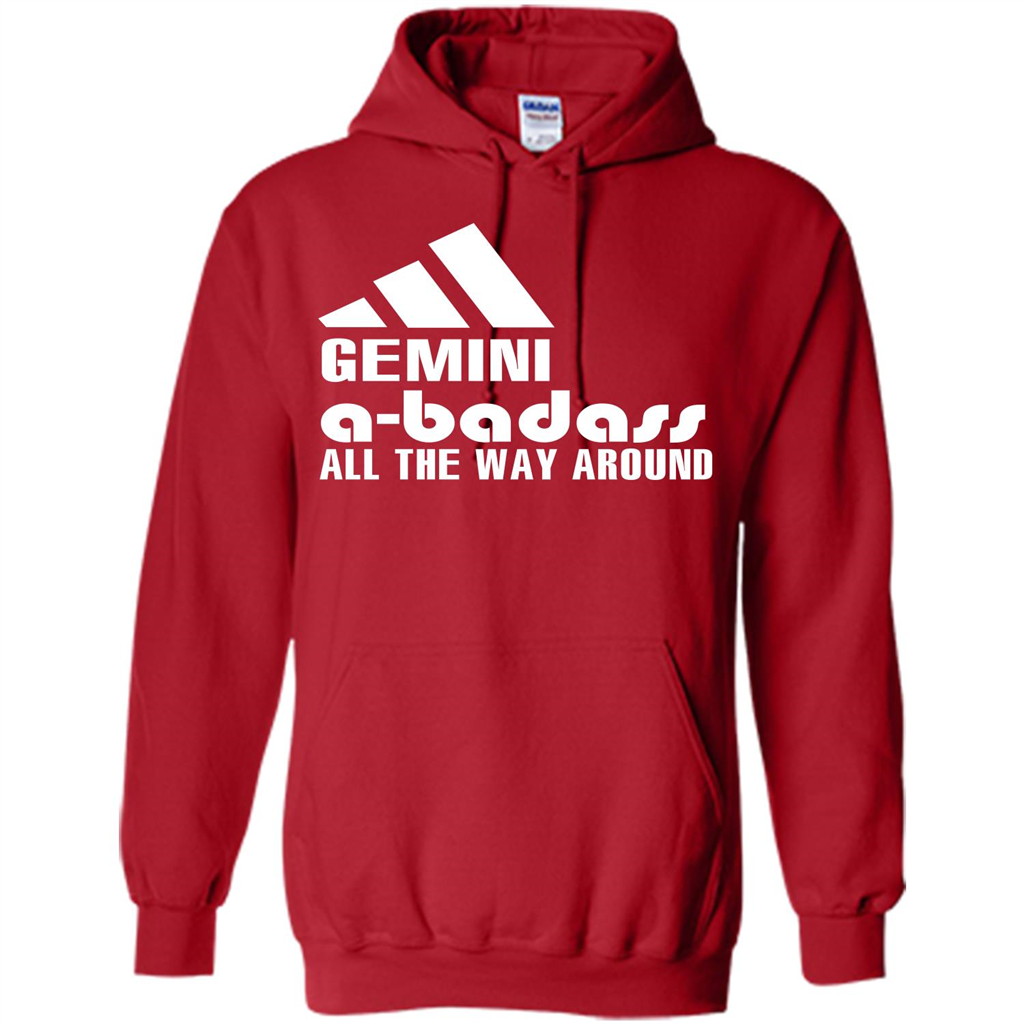 Gemini A-Badass All The Way Around T-shirt Red