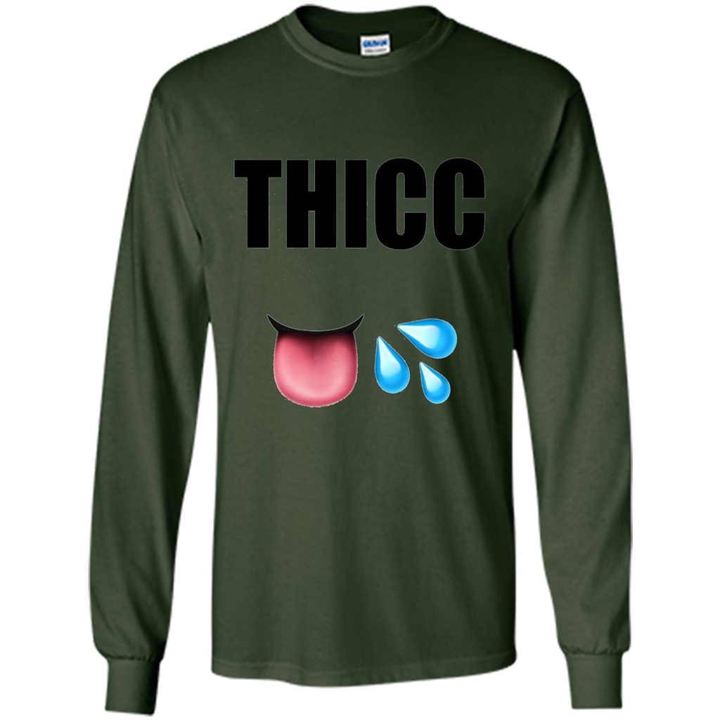 THICC Funny Gym Squat T-shirt Forest Green