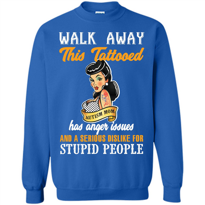 Autism Awareness T-shirt Walk Away This Tattooed Royal