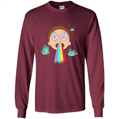 Cartoon Lovers T-shirt Space Morty Maroon