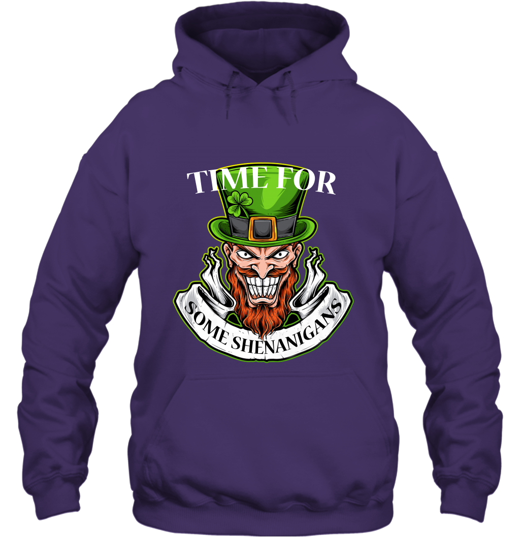 Time For Some Shenanigans Irish Shirt Hoodie Purple