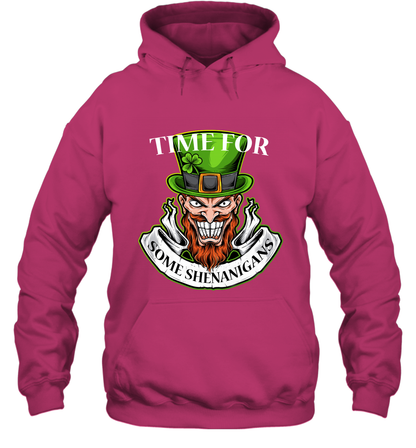 Time For Some Shenanigans Irish Shirt Hoodie Heliconia