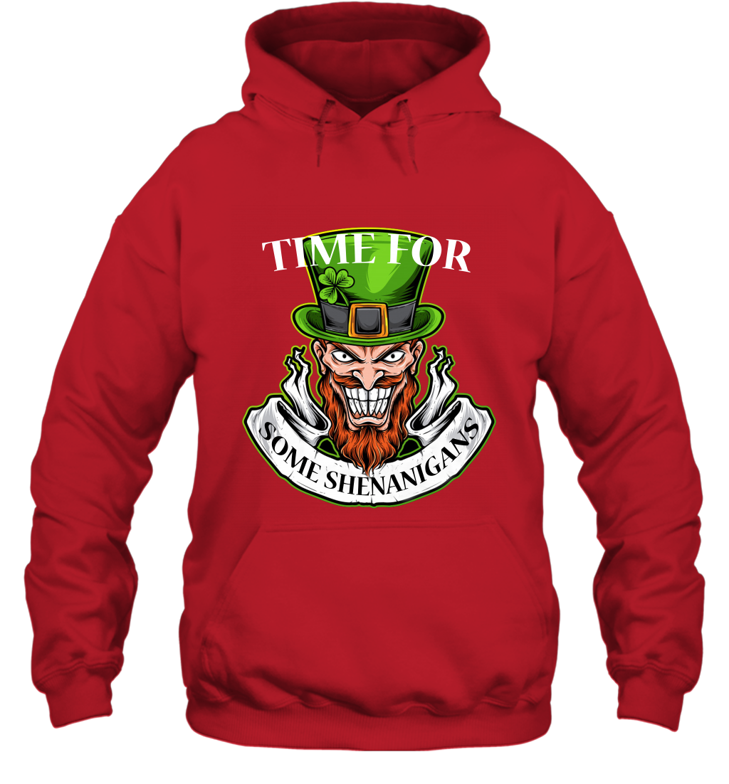 Time For Some Shenanigans Irish Shirt Hoodie Red