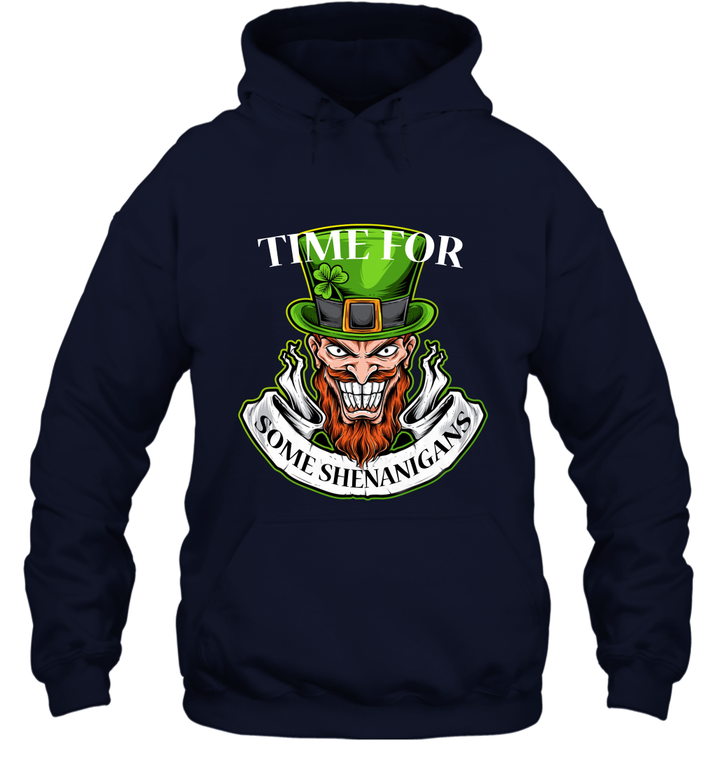 Time For Some Shenanigans Irish Shirt Hoodie Navy