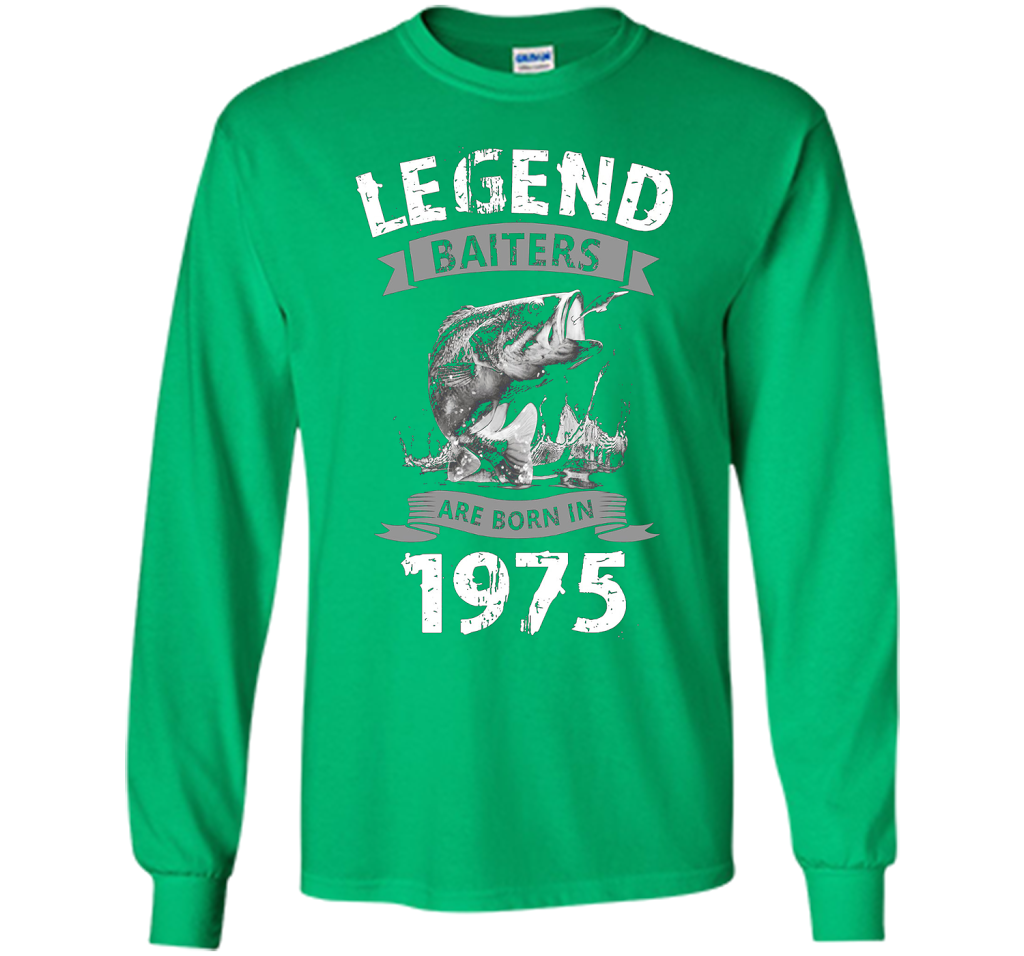 Mens 42nd Years Old 1975 Birthday Gift Idea Tshirt for Fishing shirt Irish Green