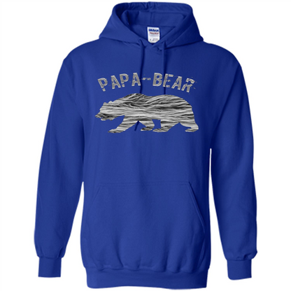 Fathers Day T-shirt Papa Bear Royal
