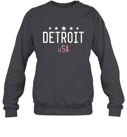 Detroit Usa Shirt Sweatshirt Sweatshirt Dark Heather