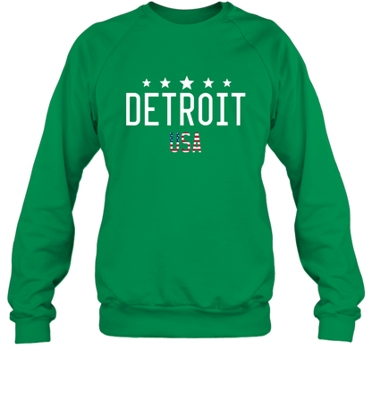 Detroit Usa Shirt Sweatshirt Sweatshirt Irish Green