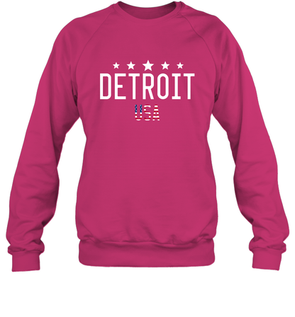 Detroit Usa Shirt Sweatshirt Sweatshirt Heliconia