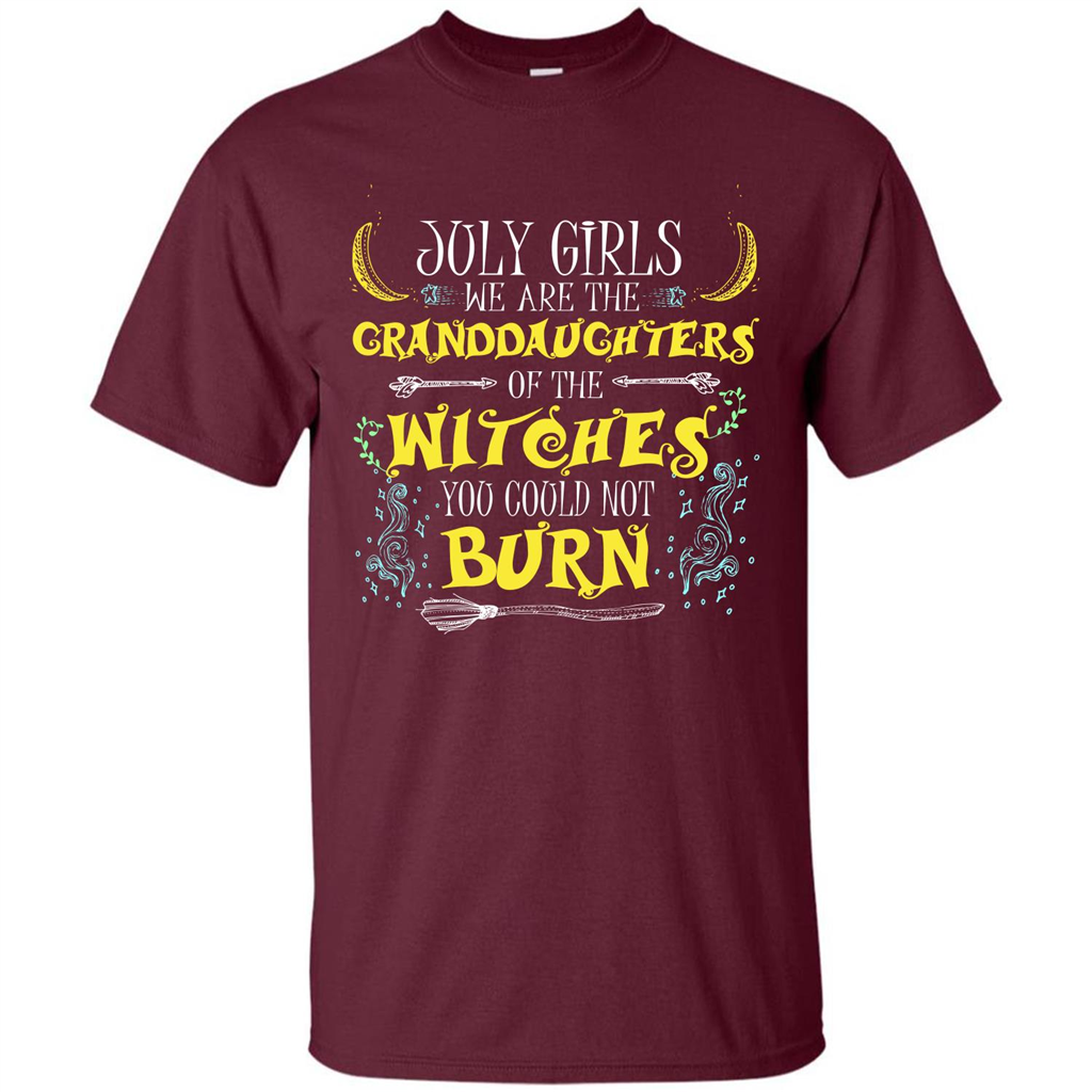 Halloween T-shirt July Girls T-shirt Maroon