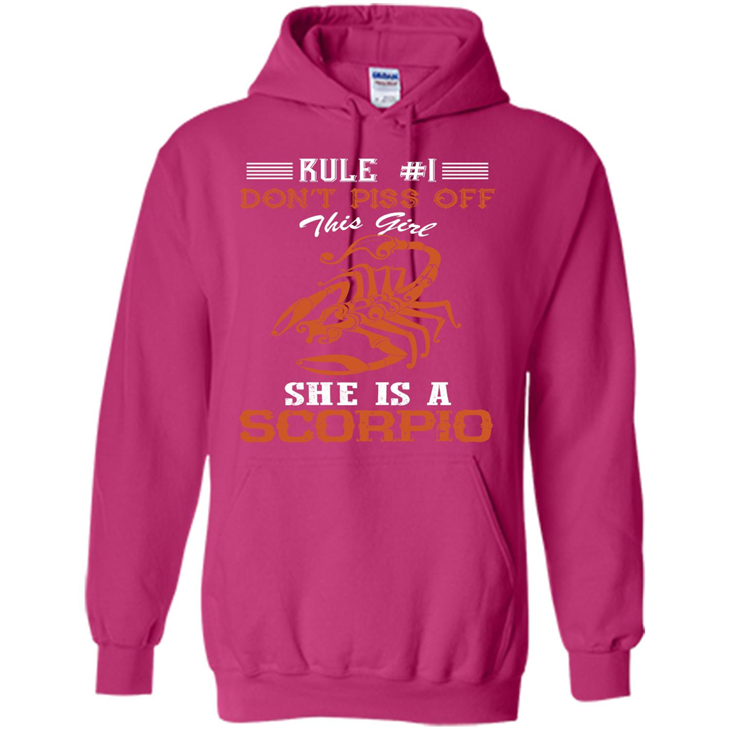 Scorpio T-shirt Rule Dont Piss Off This Girl T-shirt Heliconia