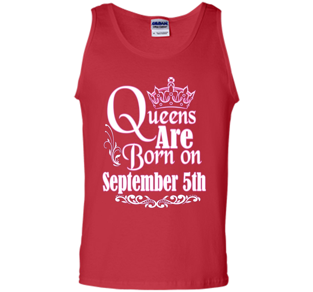 September T-shirt Queens Are Born On September 5th Red