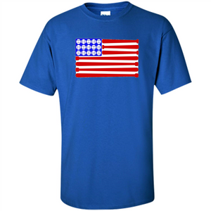 Baseball American Flag T-Shirt