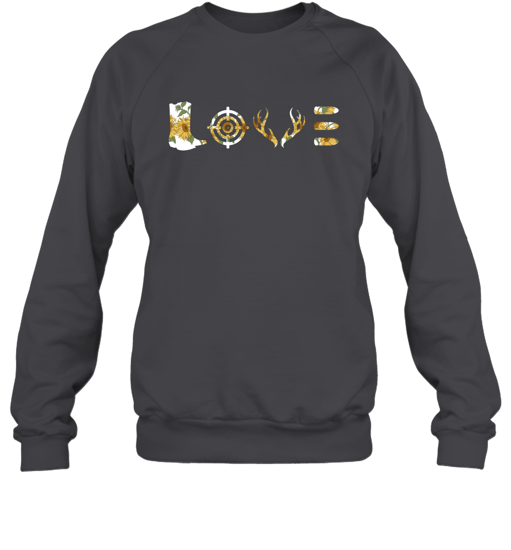 Hunting Girls Sunflower Shirt Sweatshirt Sweatshirt Dark Heather