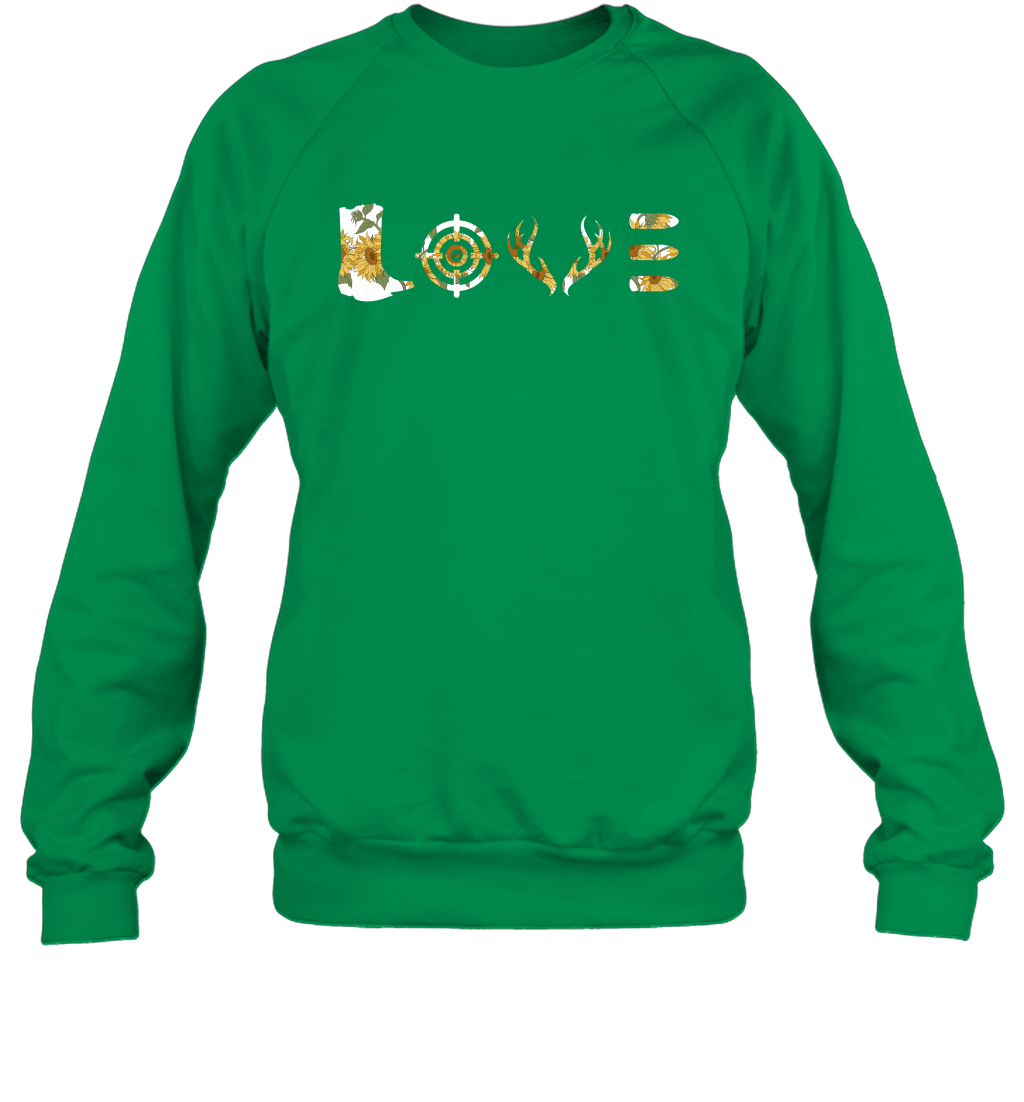 Hunting Girls Sunflower Shirt Sweatshirt Sweatshirt Irish Green