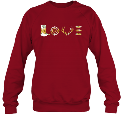 Hunting Girls Sunflower Shirt Sweatshirt Sweatshirt Cardinal Red