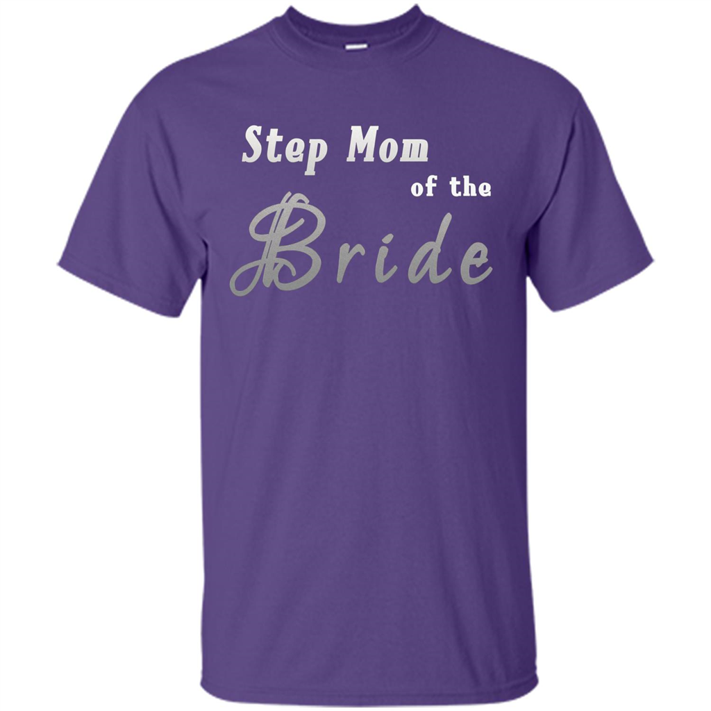 Bride's Step Mom T-shirt - New Step Mother Of Bride Purple