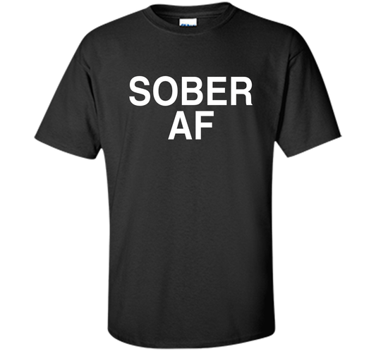 Sober AF Shirt Sober T-shirt Royal