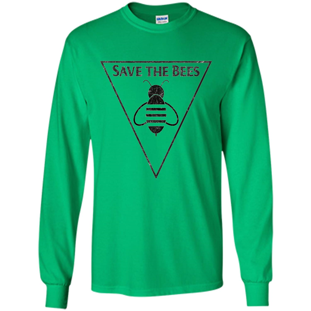 Save The Bees Beekeepers Conservationist T-shirt Irish Green