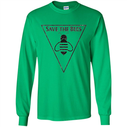 Save The Bees Beekeepers Conservationist T-shirt Irish Green
