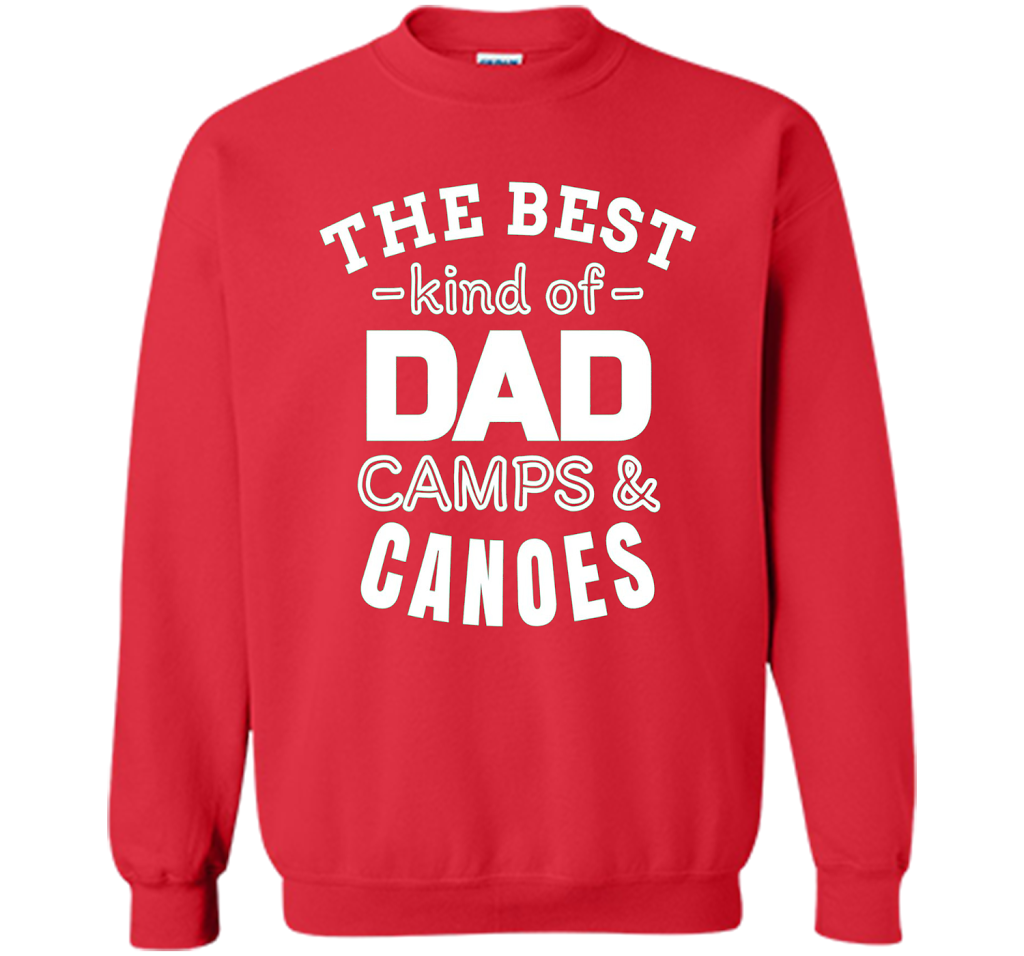 Men's Father's Day t shirt for Dad who camps and canoes t-shirt Red