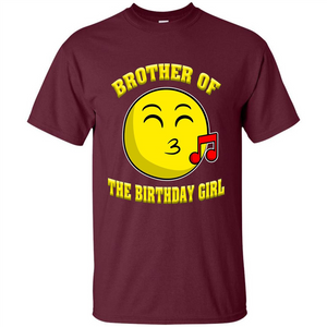 Brother Of The Birthday Girl Emoji T-shirt