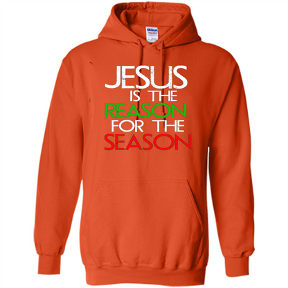 Jesus Is The Reason For The Season Christmas Christian T-Shirt Orange