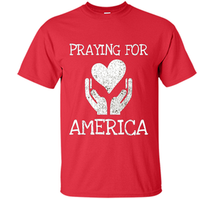 Praying for America Hands of Hope with Heart T-Shirt cool shirt