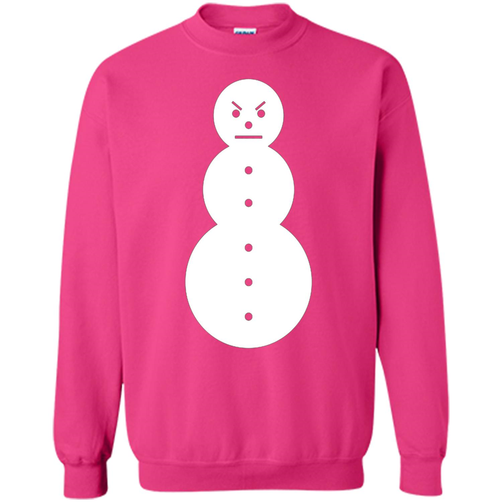 Christmas T-shirt Angry Snowman T Shirt Heliconia