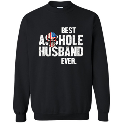 Best Asshole Husband Ever Funny T-shirt Black