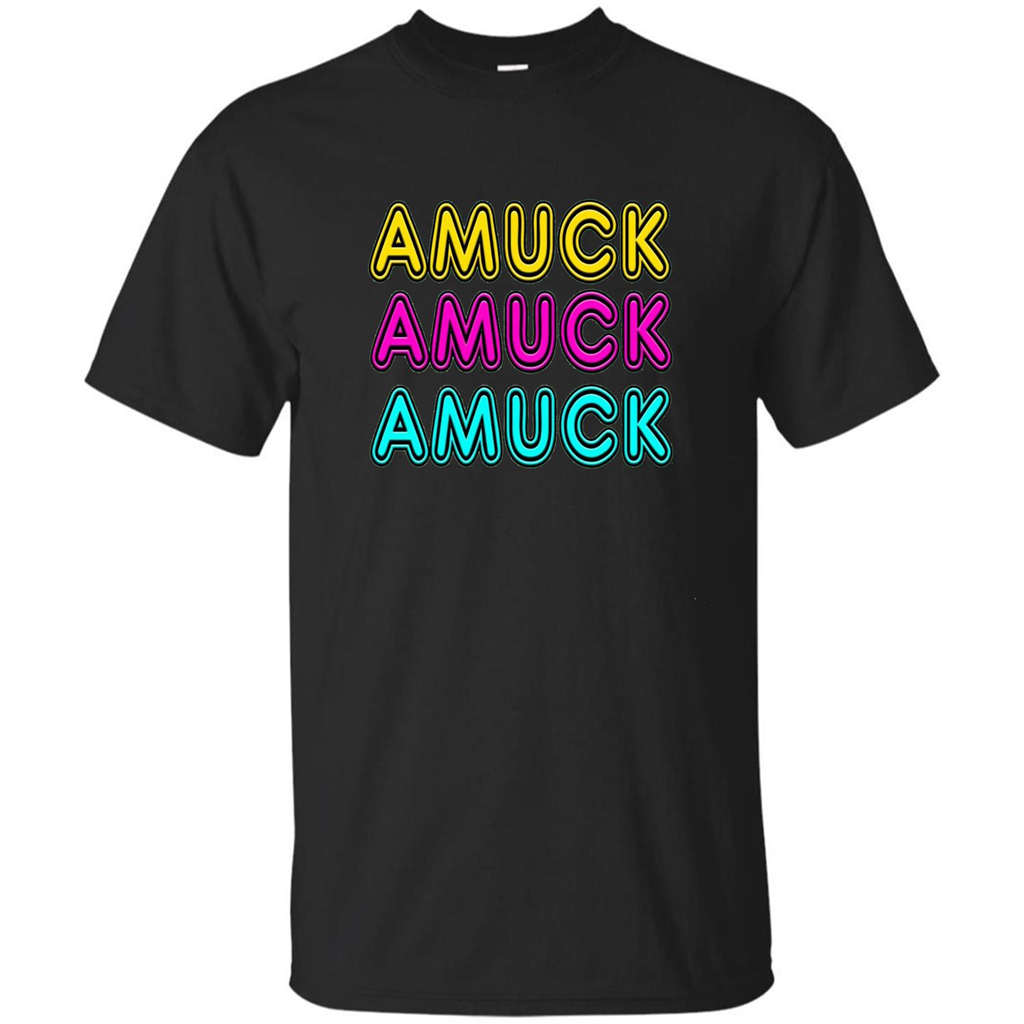 Retro Neon Sign Witches Run Amuck On Halloween T-Shirt