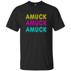 Retro Neon Sign Witches Run Amuck On Halloween T-Shirt