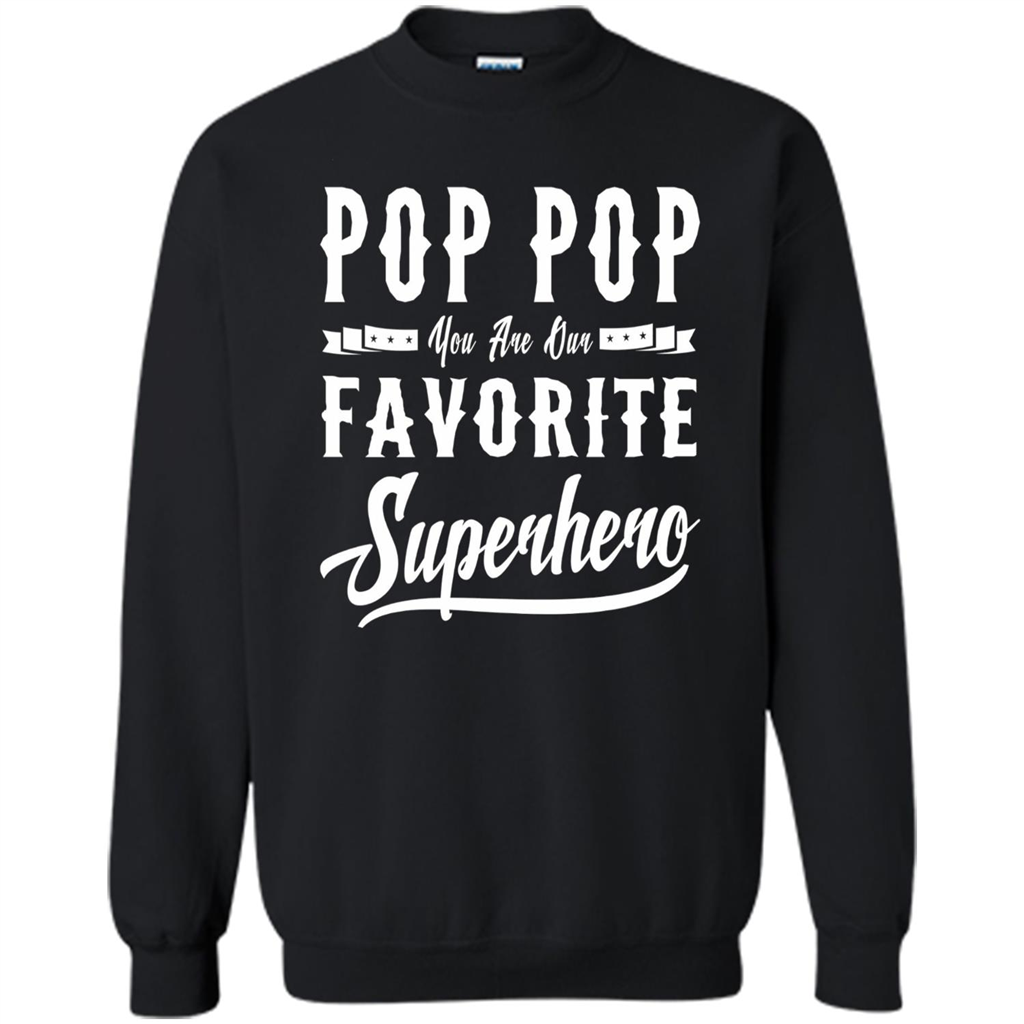 Pop Pop Superhero Fathers Day Gifts Dad Grandpa Men T-shirt