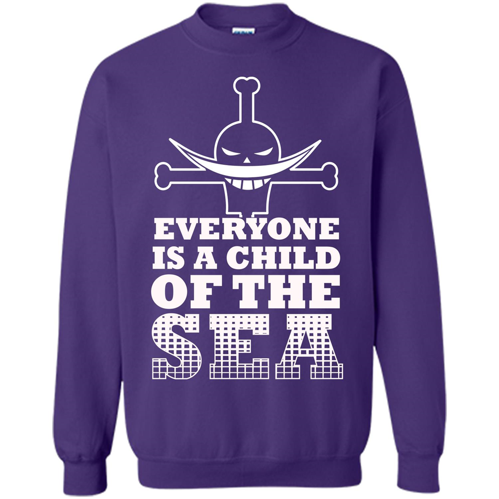 Sea. Everyone Is A Child Of The Sea T-shirt Orange