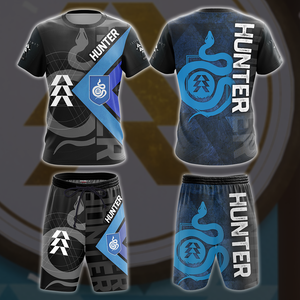 Destiny Hunter All Over Print Beach Shorts Jogger