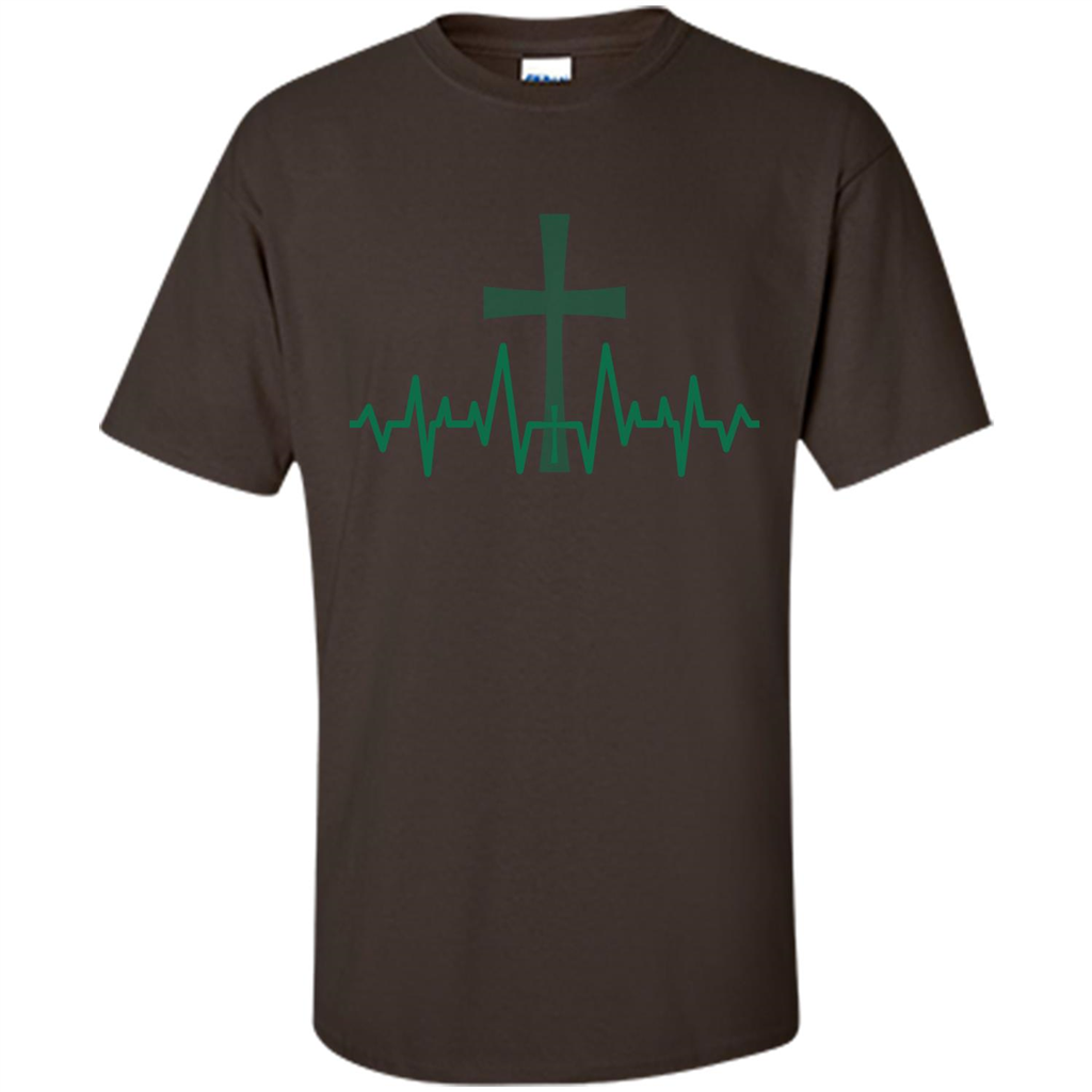 Christian ECG T-shirt Dark Chocolate